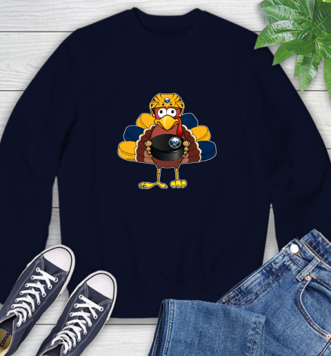 Buffalo Sabres Turkey Thanksgiving Day Sweatshirt 3