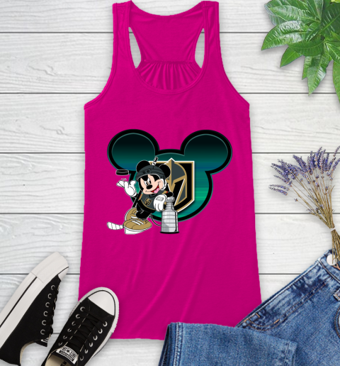 NHL Vegas Golden Knights Stanley Cup Mickey Mouse Disney Hockey T Shirt Racerback Tank 8