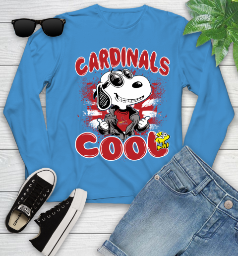 MLB Baseball St.Louis Cardinals Cool Snoopy Shirt Youth Long Sleeve 7