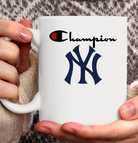 MLB Baseball New York Yankees Champion Shirt Ceramic Mug 15oz