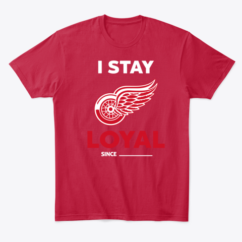 c65w detroit red wings i stay loyal classic t shirt 2 front red