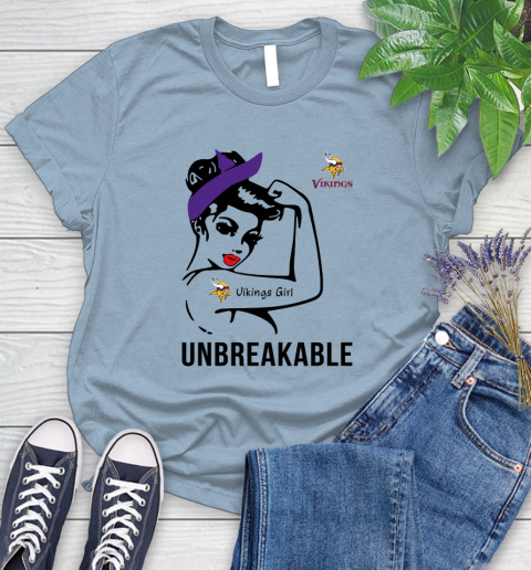 NFL Minnesota Vikings Girl Unbreakable Football Sports Women's T-Shirt - Image 7