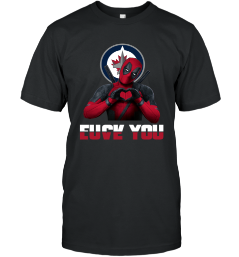 NHL Winnipeg Jets Deadpool Love You Fuck You Hockey Sports NHL Winnipeg Jets Deadpool Love You Fuck You Hockey Sports