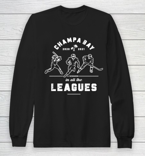Champa Bay 2020 2021 Florida shirt In All The Leagues Long Sleeve T-Shirt
