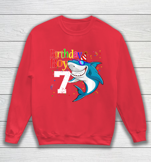 Kids 7th Birthday Boy Shark Shirts 7 Jaw Some Four Tees Boys 7 Years Old Sweatshirt 7