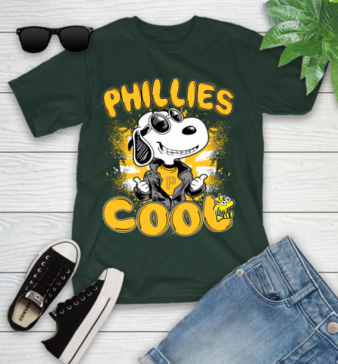 MLB Baseball Pittsburgh Pirates Cool Snoopy Shirt Youth T-Shirt 4