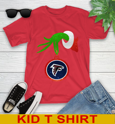 Atlanta Falcons Grinch Merry Christmas NFL Football Youth T-Shirt 10