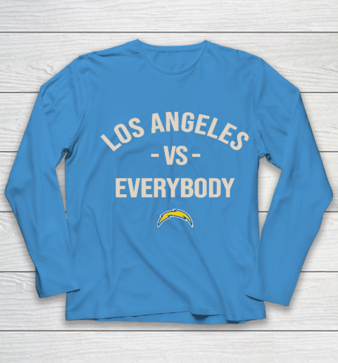 Los Angeles Chargers Vs Everybody Youth Long Sleeve 5