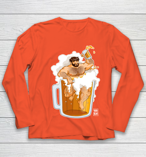 ADAM LIKES A BIG BEER LGBT Gay Pride Youth Long Sleeve 3