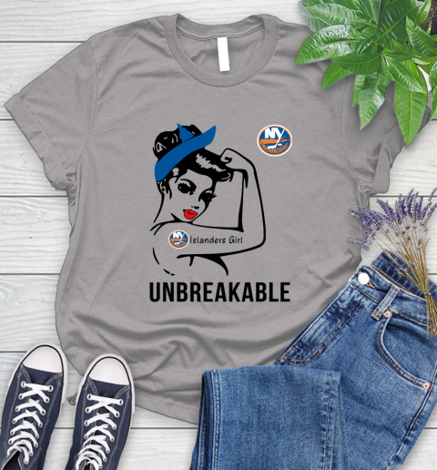 NHL New York Islanders Girl Unbreakable Hockey Sports Women's T-Shirt 3