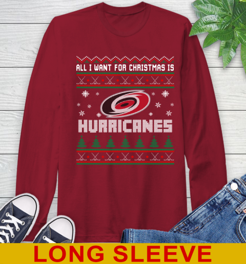 Carolina Hurricanes NHL Hockey All I Want For Christmas Is My Team Sports 63