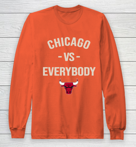 Chicago Bulls Vs Everybody Long Sleeve T-Shirt 3