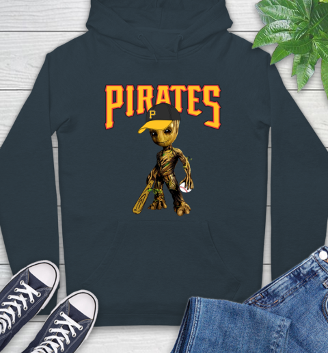 MLB Pittsburgh Pirates Groot Guardians Of The Galaxy Baseball Hoodie 7