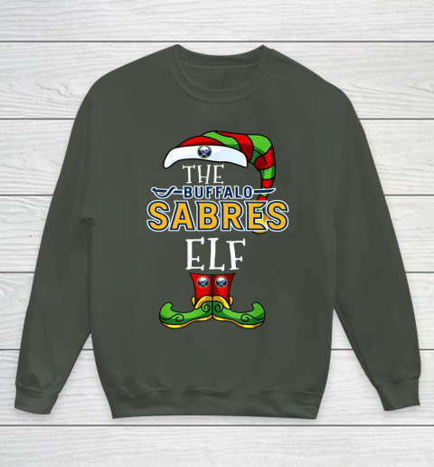 Buffalo Sabres Christmas ELF Funny NHL Youth Sweatshirt 8