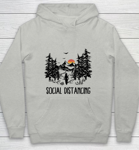 Social Distancing Shirt Camping Hiking Outdoors Youth Hoodie