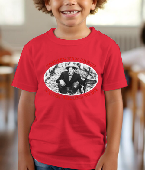 wrv0 retro townes van zandt around to die youth t shirt 26 front red