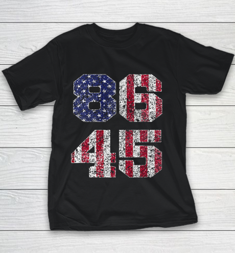Trump 45 Shirt  8645 Vintage Retro Style 86 45 Anti Trump tee American Flag Youth T-Shirt