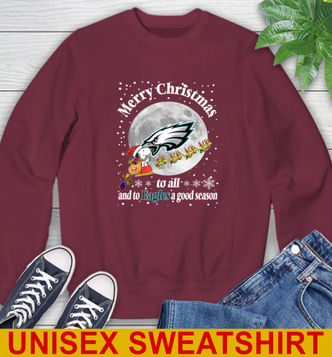 Philadelphia Eagles Merry Christmas To All And To Eagles A Good Season NFL Football Sports Sweatshirt 6