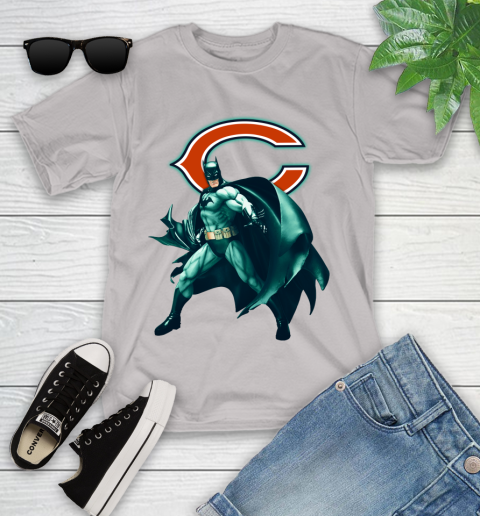 NFL Batman Football Sports Chicago Bears Youth T-Shirt 12