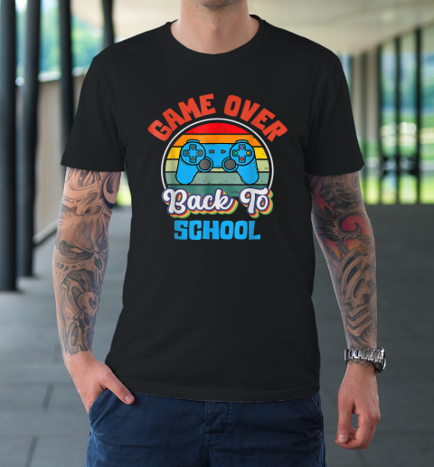 Back to School Funny Game Over Teacher Student Controller T-Shirt