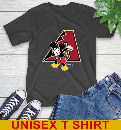 Arizona Diamondbacks MLB Baseball Dabbing Mickey Disney Sports T-Shirt 2