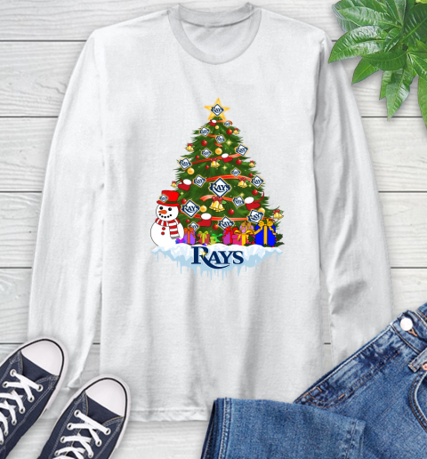 Tampa Bay Rays Merry Christmas MLB Baseball Sports Long Sleeve T-Shirt