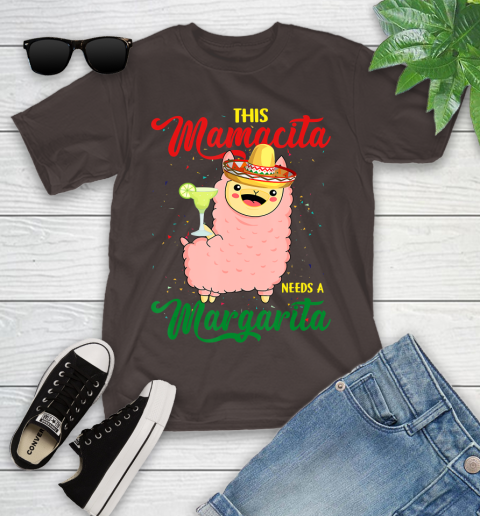 Nurse Shirt This Mamacita needs a Margarita Llama T Shirt Youth T-Shirt 6