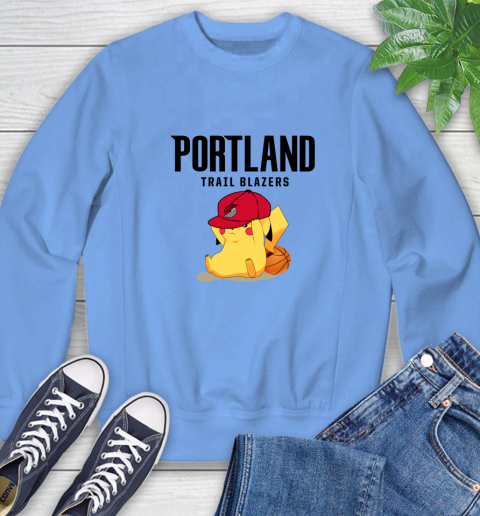 NBA Pikachu Basketball Sports Portland Trail Blazers Sweatshirt 11