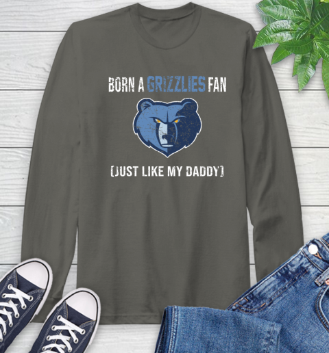 NBA Memphis Grizzlies Loyal Fan Just Like My Daddy Basketball Shirt Long Sleeve T-Shirt 10