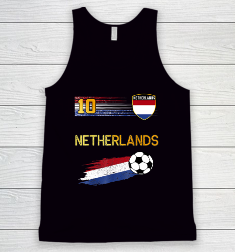 Netherlands Soccer Dutch Football Retro 10 Jersey Tank Top