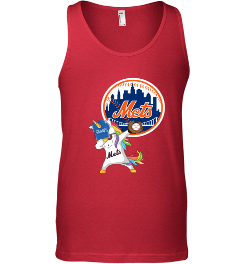 Hip Hop Dabbing Unicorn Flippin Love New York Mets Tank Top