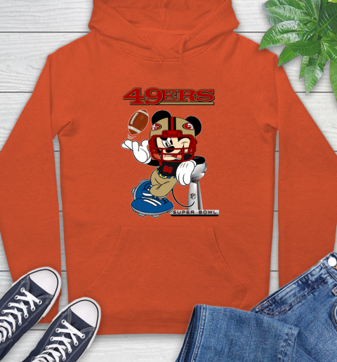 NFL San Francisco 49ers Mickey Mouse Disney Super Bowl Football T Shirt Hoodie 5