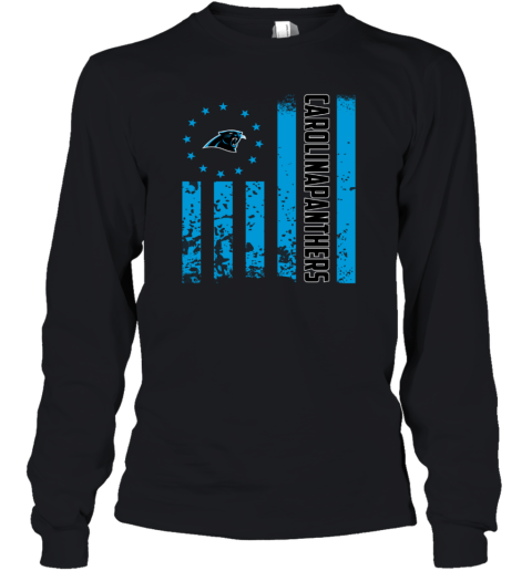 NFL Carolina Panthers American Flag Youth Long Sleeve