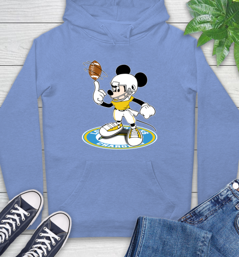 NFL Football Los Angeles Chargers Cheerful Mickey Disney Shirt Hoodie 12