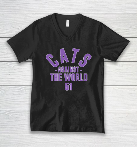 Cats Against The World V-Neck T-Shirt