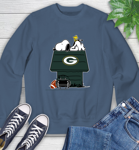 Green Bay Packers NFL Football Snoopy Woodstock The Peanuts Movie Sweatshirt 7