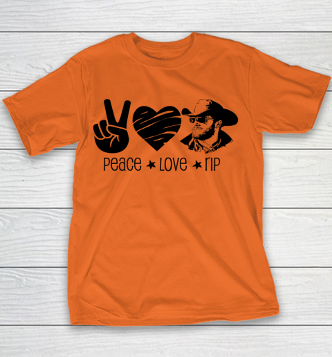 Rip Wheeler Shirt Peace Love Rip Youth T-Shirt 3