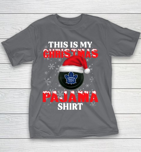 Toronto Maple Leafs This Is My Christmas Pajama Shirt NHL Youth T-Shirt 5