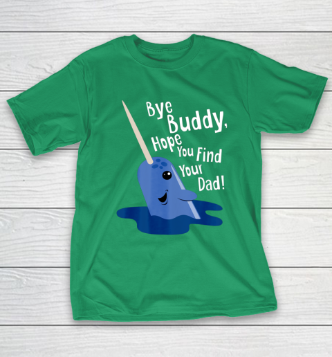 Bye Buddy Narwhal Elf Funny Christmas Holiday Gift T-Shirt 5