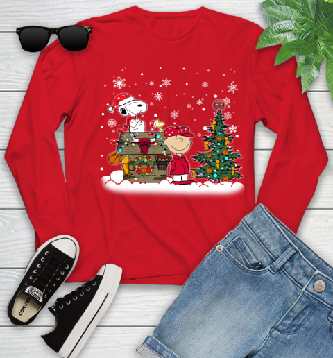 Chicago Bulls NBA Basketball Christmas The Peanuts Movie Snoopy Championship Youth Long Sleeve 11