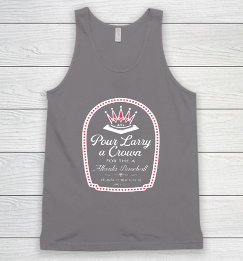 Atlanta Braves Pour Larry A Crown Tank Top 5