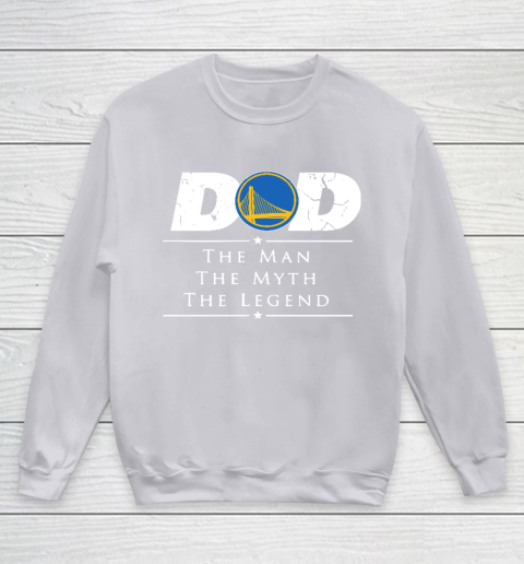 Golden State Warriors NBA Basketball Dad The Man The Myth The Legend Youth Sweatshirt 3
