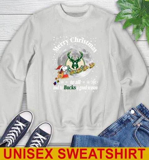 Milwaukee Bucks Merry Christmas To All And To Bucks A Good Season NBA Basketball Sports Sweatshirt 6 Milwaukee Bucks Merry Christmas To All And To Bucks A Good Season NBA Basketball Sports Sweatshirt - Image 6