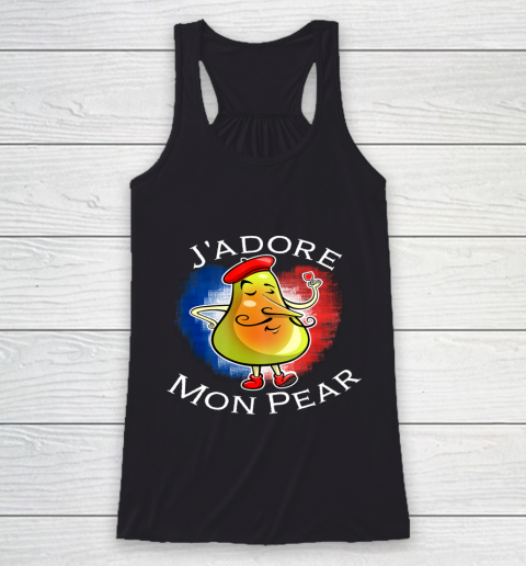 Funny J Adore Mon Pear Graphic For Papa On Fathers Day Pun Racerback Tank