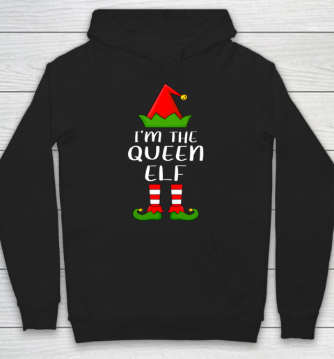 Funny Family Christmas Shirts I'm The Queen Elf Christmas Hoodie
