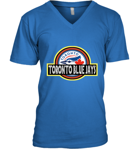 Womens MLB Team Apparel TORONTO BLUE JAYS V-Neck Baseball Shirt ROYAL