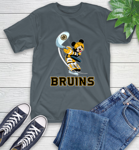 NHL Hockey Boston Bruins Cheerful Mickey Mouse Shirt T-Shirt 7