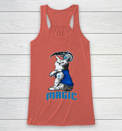 NBA Basketball My Cat Loves Orlando Magic Racerback Tank 3