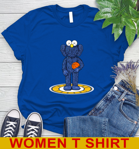 NBA Basketball Indiana Pacers Kaws Bff Blue Figure Shirt Women's T-Shirt 9