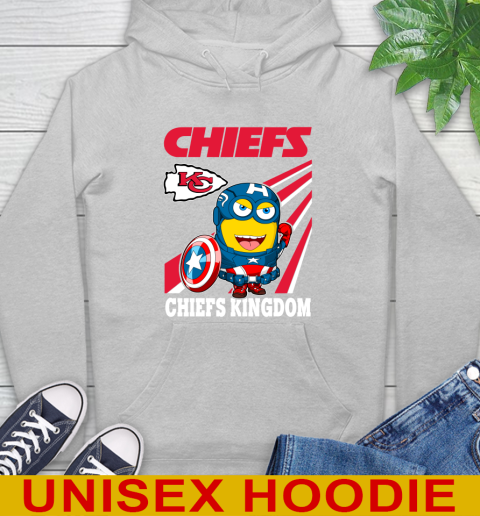 NFL Football Kansas City Chiefs Captain America Marvel Avengers Minion Shirt Hoodie 6